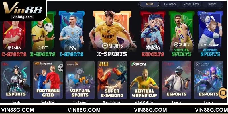 Đối tác lớn trong sảnh cược thể thao VIN88